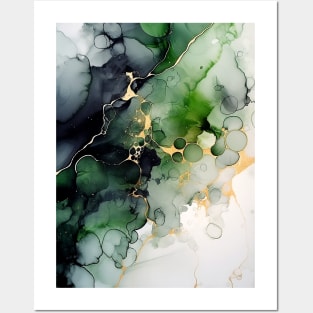 Mossy Magic - Abstract Alcohol Ink Art Posters and Art